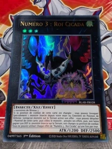 Carte YU GI OH NUMERO 3 : ROI CICADA BLAR-FR028 - Picture 1 of 1