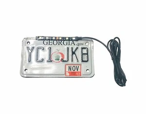 LED License Plate Strip 12v Cool White Light Waterproof Motorcycle Cafe Scramble - Picture 1 of 11