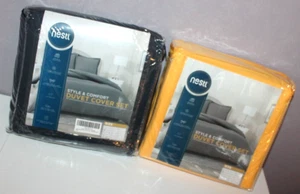 LOT OF 2 NESTL STYLE & COMFORT DUVET COVER SETS (QUEEN) - Picture 1 of 2