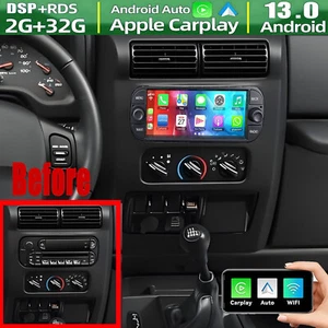 For Jeep Wrangler TJ 2003-2006 CarPlay Car Radio Stereo GPS Head Unit Android 13 - Picture 1 of 21