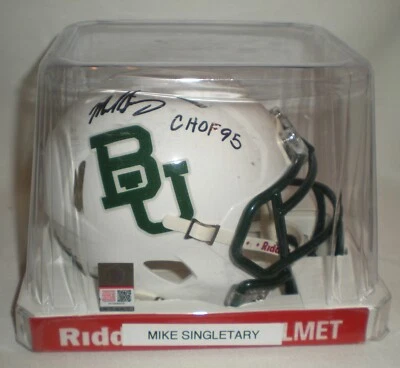 MIKE SINGLETARY - Minicasco Autografiado Baylor Bears con Beckett #2W763886 Foto 1 de 4