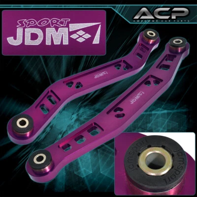 For 1990-1993 Honda Accord Rear Lower Control Arm + Polyurethane Bushings Purple - Image 1 of 3