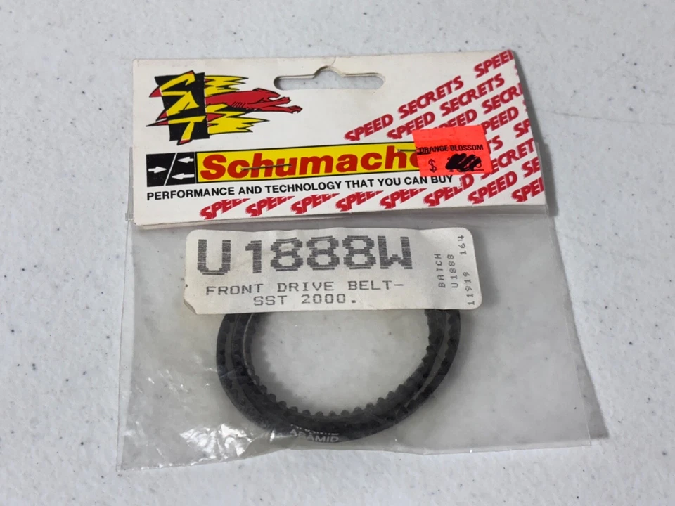 Correa de transmisión delantera Schumacher U1888W vintage 1/10 RC R/C SST 2000 nueva nueva antigua Foto 1 de 1