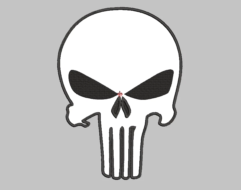 Punisher skull embroidery back patch 12.5 x 9 inches,    - Image 1 of 1