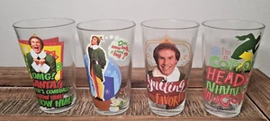 Cuatro Gafas de Plata Búfalo Elfo La Película Vidrio Pintado Navidad Buddy the Elf - Imagen 1 de 10