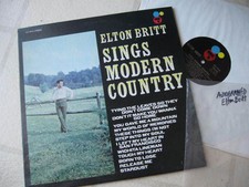ELTON BRITT 1970 AUTOGRAPHED "Sings Modern Country" ORGNL US LP MINTY FRESH!!