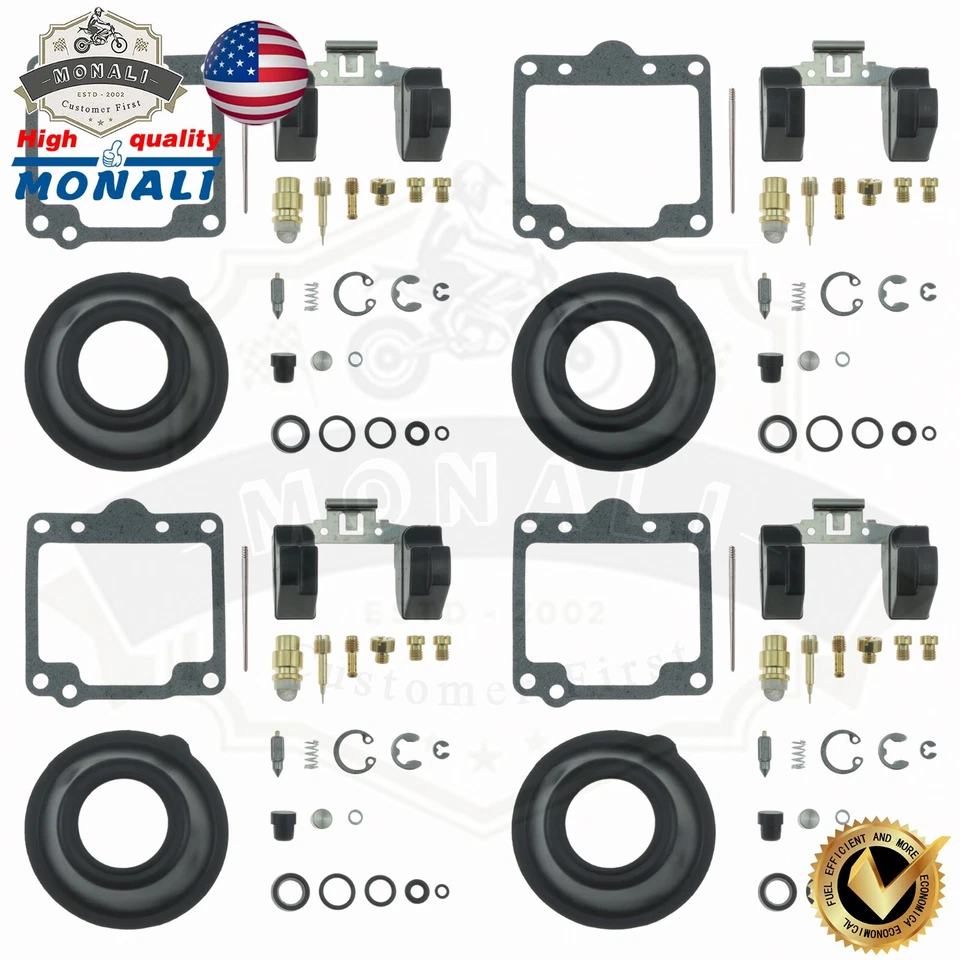 Carb Repair kit 4x For Suzuki GS850G GS850GL 80-83 GS850 Diaphragm Float-US - Image 1 of 4