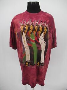 S1249 VTG The Mountain Men's Native American Aztec All Over Print T-Shirt 2XL