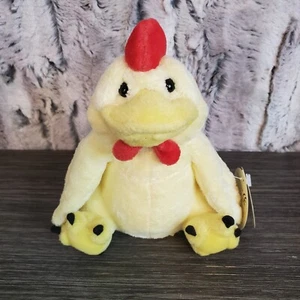 Vtg Cuddly Quarry Critters CRACKERS Plush Rooster Chicken Stuffed Animal W/Tags - Picture 1 of 9