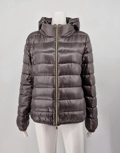 Herno Ultralight "Giada" Daunenjacke in taupe mit abnehmbarer Kapuze, Größe 40 - Bild 1 von 12
