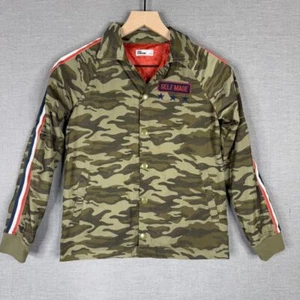 Epic Threads Kids Camo Bomber Jacket Size Small Self Made Patch Military Style - Picture 1 of 9