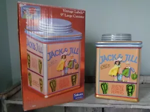 Sakura Oneida Vintage Etiketten Steinzeug Jack & Jill Paprika Kanister Obstkiste - Bild 1 von 5
