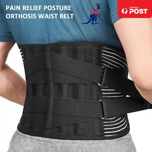 Lumbar Lower Back Support Brace Pain Relief Posture Orthosis Waist Belt Therapy - Picture 1 of 10