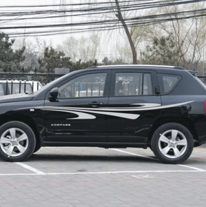 Car Stickers Racing Stripes 118'' for Compass SUV Vinyl Upper Door Decals ZC1409 - Foto 1 di 5