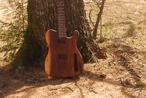 Telecaster Guitar Body 1 Piece Black Walnut 7/8 size - Picture 1 of 13