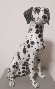 Statua cane dalmata ceramica animale scultura figura decorativa vintage circa 48 cm Italia - Foto 1 di 24