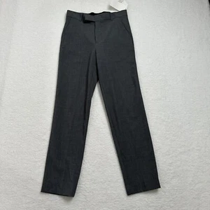 NWT Calvin Klein Boys Slim Dress Pants Flat Front Stretch Size 12 Gray - Picture 1 of 11
