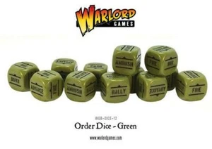 Green Bolt Action Orders Dice WGB-DICE-12 NIB - Picture 1 of 1