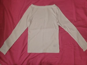 Gap Modern Tshirt Damen S Weiß Langarm Minimalistisch Leicht Basic Tee Neu mit Etikett - Bild 1 von 13