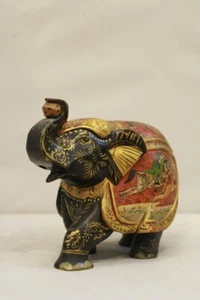 Hand Painted Wooden Decorative Art Elephant, Home Decor, Indian Art Gift Item. - Picture 1 of 4