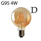 LED Bulbs Dimmable Filament Edison Light G80 G95 Antique Bulbs B22 E27 4W