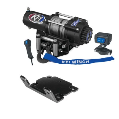 3000 lb KFI Winch Combo Kit (M1) For 2004-2006 Yamaha Bruin 350 2x4, 4x4 - Image 1 of 4