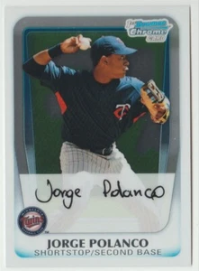 2011 Bowman Chrome Prospects #BCP159 Jorge Polanco Baseball Card Minnesota Twins - Picture 1 of 2