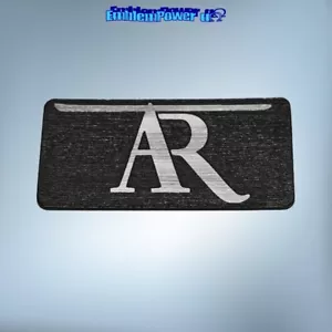 Acoustic Research 50x25mm Emblem brushed Sticker Badge Decal Speaker Aufkleber T - Picture 1 of 2