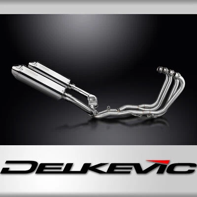 Honda CBR1000F FH-FX Hurricane 87-99 Exhaust 4-2 13" Tri-Oval Stainless Muffler — 第 1/4 张图片