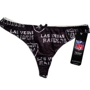 NFL Las Vegas Raiders Damen Tanga All Over Print Farbe Schwarz - Bild 1 von 2