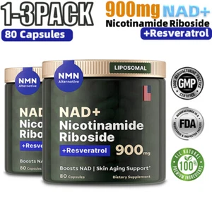 3 Stück NAD + Nahrungsergänzungsmittel für Anti-Aging Energy Focus - Nicotinamid Ribosid Resveratrol - Bild 1 von 15