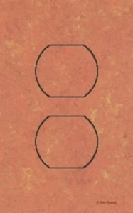 Cobre - Dorado - Bronce Esponja SwitchStix Cubierta de Salida Dúplex Única - Imagen 1 de 1