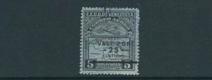 VENEZUELA 1932 AIRMAIL stamp with 1937 VALE POR and REVALUE ovpt F/VF USED - Picture 1 of 1