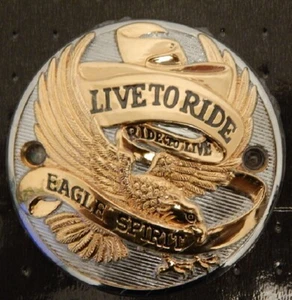 2-hole Point Live to Ride cover 70-03 Big Twin All (Except TC) Aftermarket New - Picture 1 of 1
