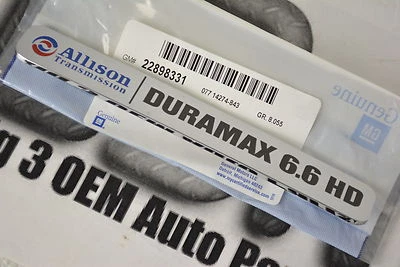 Chevrolet Silverado 2011-2014 capó emblema lateral transmisión Allison Duramax OEM Foto 1 de 3