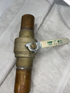 Fnw Full Port Sweat Ball Valve Brass 600# 2-1/2" X411C - Picture 1 of 6