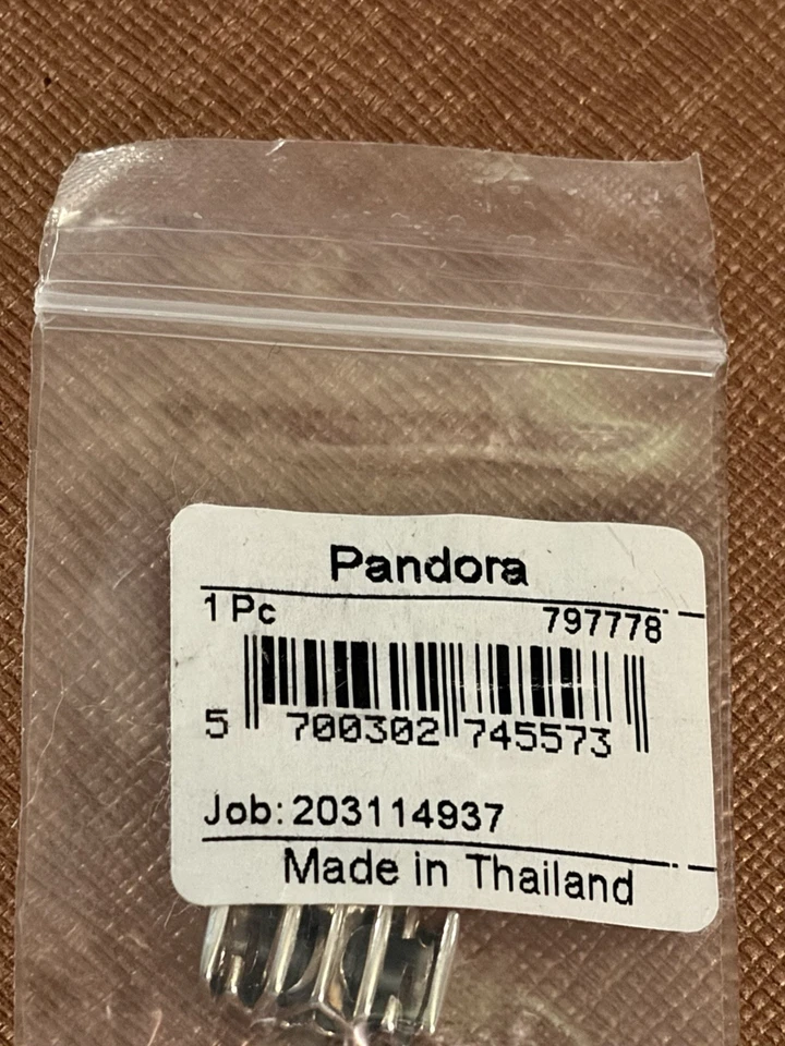 Pandora Retired 925 ALE Sterling Silver MOM Script Mother Bead Charm 797778 NWT - Image 1 of 3