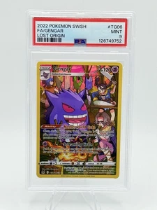 Pokemon Gengar Galleria Allenatore Holo Card TG06/TG30 Swsh11: Origine Perduta PSA 9 - Foto 1 di 3