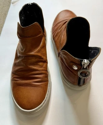 Fiorentini + Baker BIEL BRIE Cuero Cremallera Zapatillas Botas EU 38 US Hombres 5/Mujeres 8 Foto 1 de 4