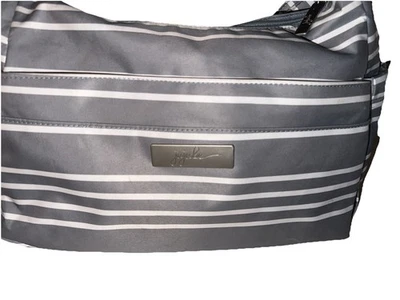 JU JU BE BFF QUEEN NILE DIAPER BAG W/SHOULDER STRAP Gray & WHITE - Image 1 of 4