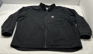 Carhartt Jacket Mens 3XL Regular Faded Black Full Swing 103370 001 Stains - Picture 1 of 10
