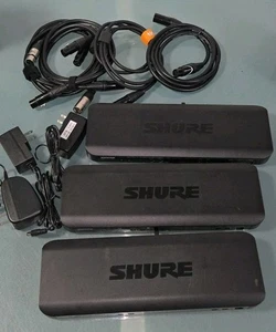 3 SHURE BLX88 H9 Dual Channel Wireless Receiver 512-542 MHZ W/ Power Supplies - Picture 1 of 5
