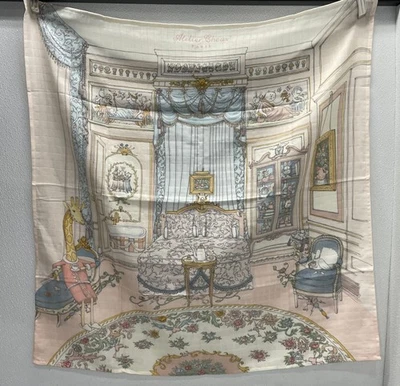 Manta de algodón para bebé con estampado de dormitorio francés Atelier Choux 39 x 39 pulgadas Foto 1 de 4