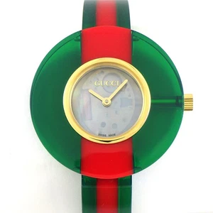 GUCCI Uhr Vintage Web 143.4/YA143403 Sherry Line Acrylic Resin SS Quartz - Bild 1 von 10