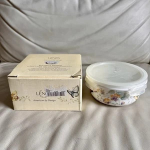 Lenox Butterfly Meadow Round Serve w/ Locking Lid NIB! - Picture 1 of 9