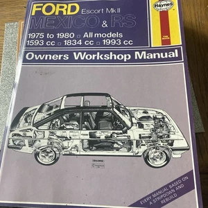 Ford Escort MK2 Mexico & RS (1975-1980) Haynes Workshop Manual - Picture 1 of 2