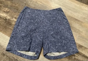 Tommy Bahama Damen 100 % Seide Kimono Shorts Größe 8 blau mystisch Blumenmuster - Bild 1 von 4