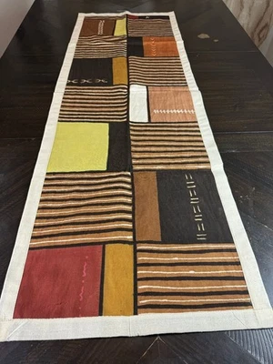 Handmade African Mudcloth Table Runner – Authentic Mali Bogolan Fabric - Image 1 of 4