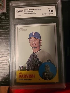 YU DARVISH GMA 10 RC 2012 TOPPS HERITAGE HIGH NUMBER #H600 - Picture 1 of 2