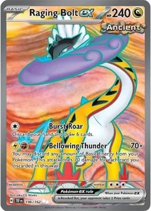 Pokémon TCG Raging Bolt EX 196/162 Temporal Forces Full Art Ultra Rare Holo - Picture 1 of 1